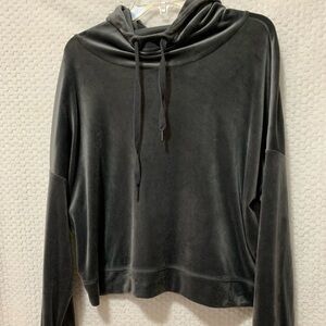 Women's Black Velvet Top